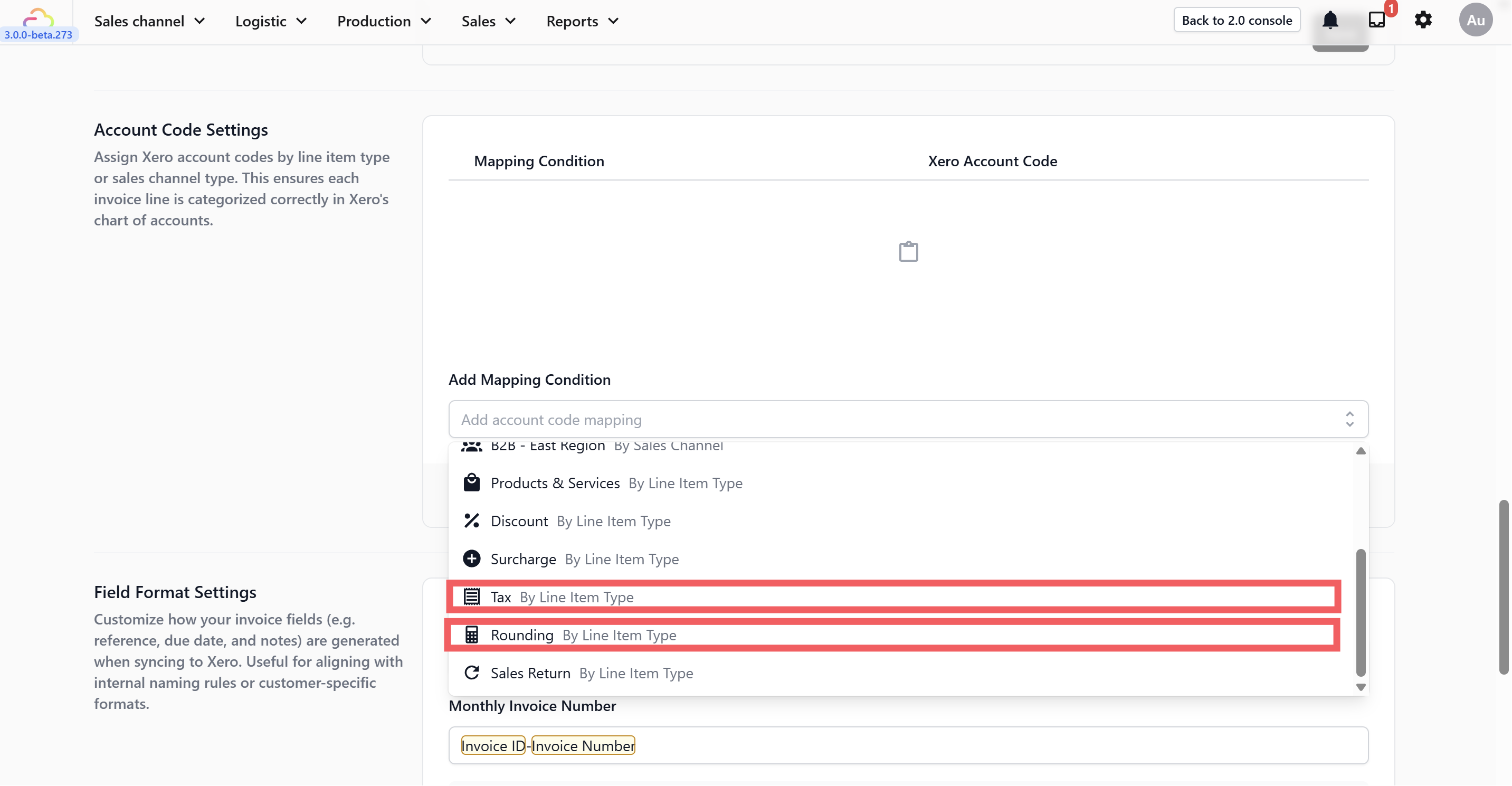 Before your invoices can sync correctly to Xero, you need to tell EasyBiz which Xero account codes to use for things like tax, rounding, and revenue. This is done through Account Code Mapping.