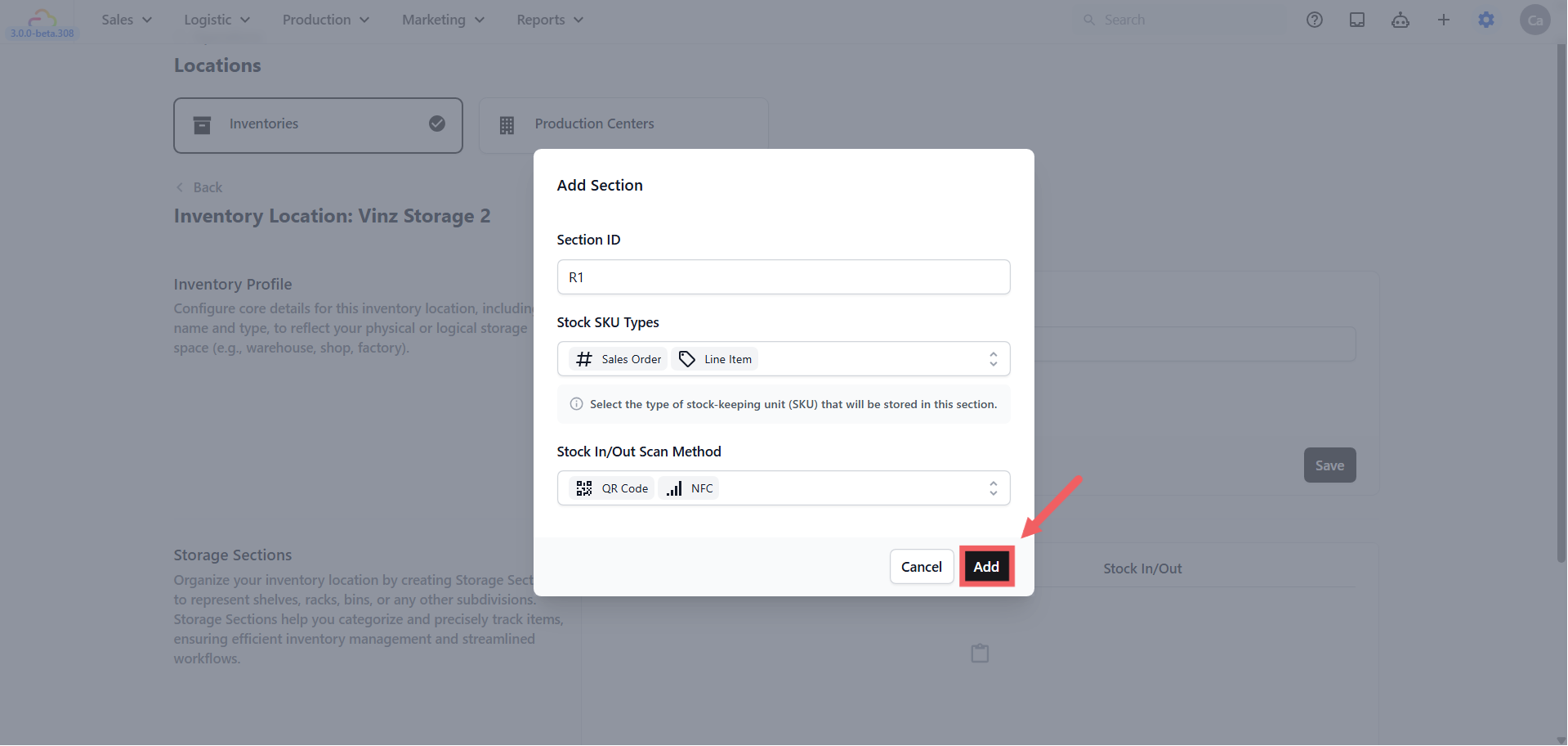 Stock In/Out Scan Method