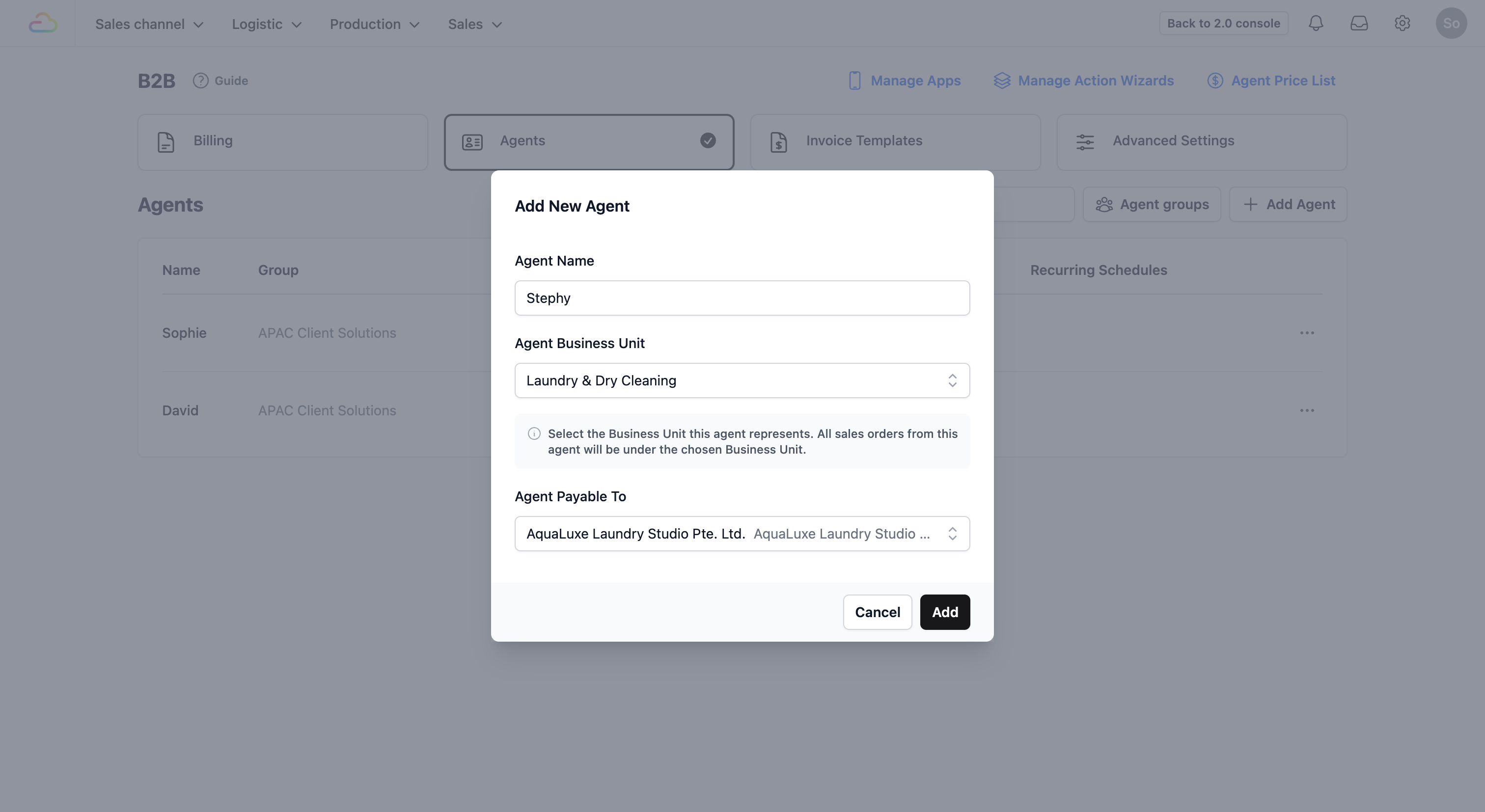 Finalize Pop-up: Once you have filled out these fields, click the Add button.