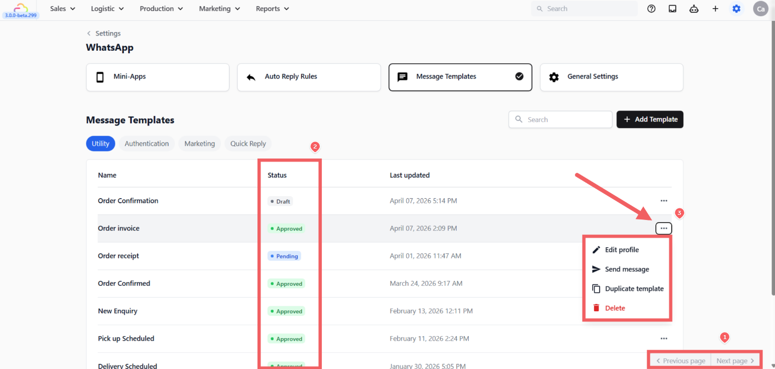 Managing Your Templates