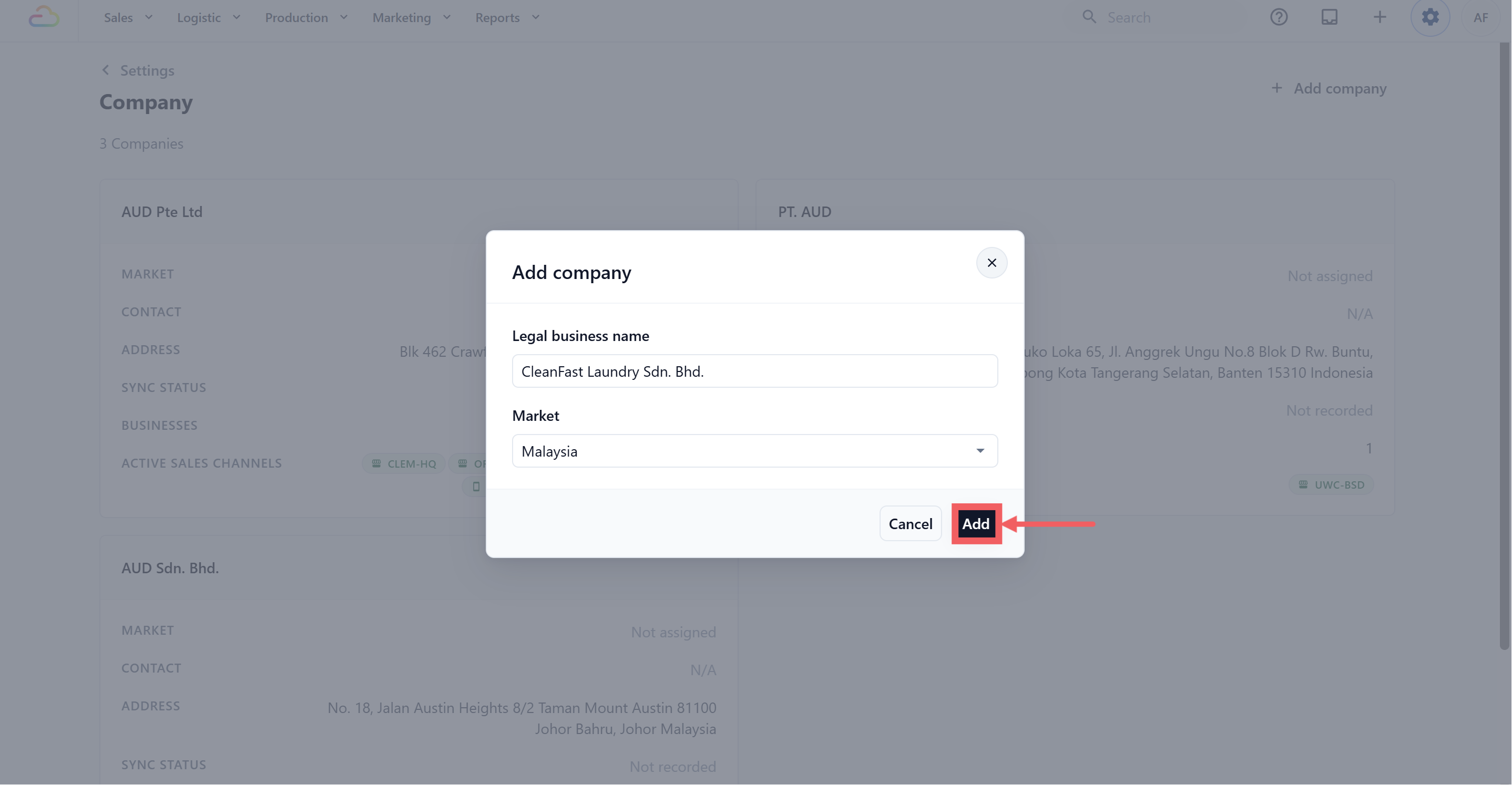 Click Add.