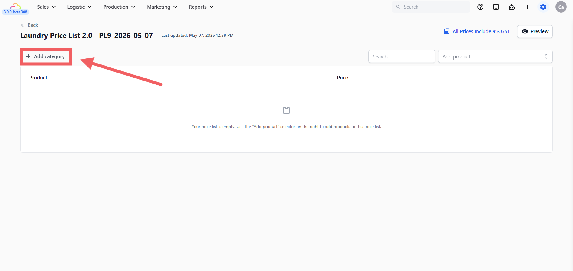 Adding categories
