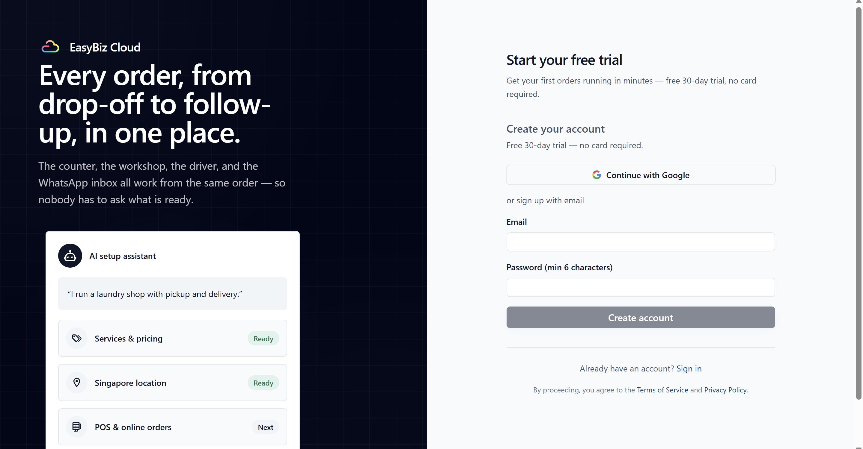 Create Your Account