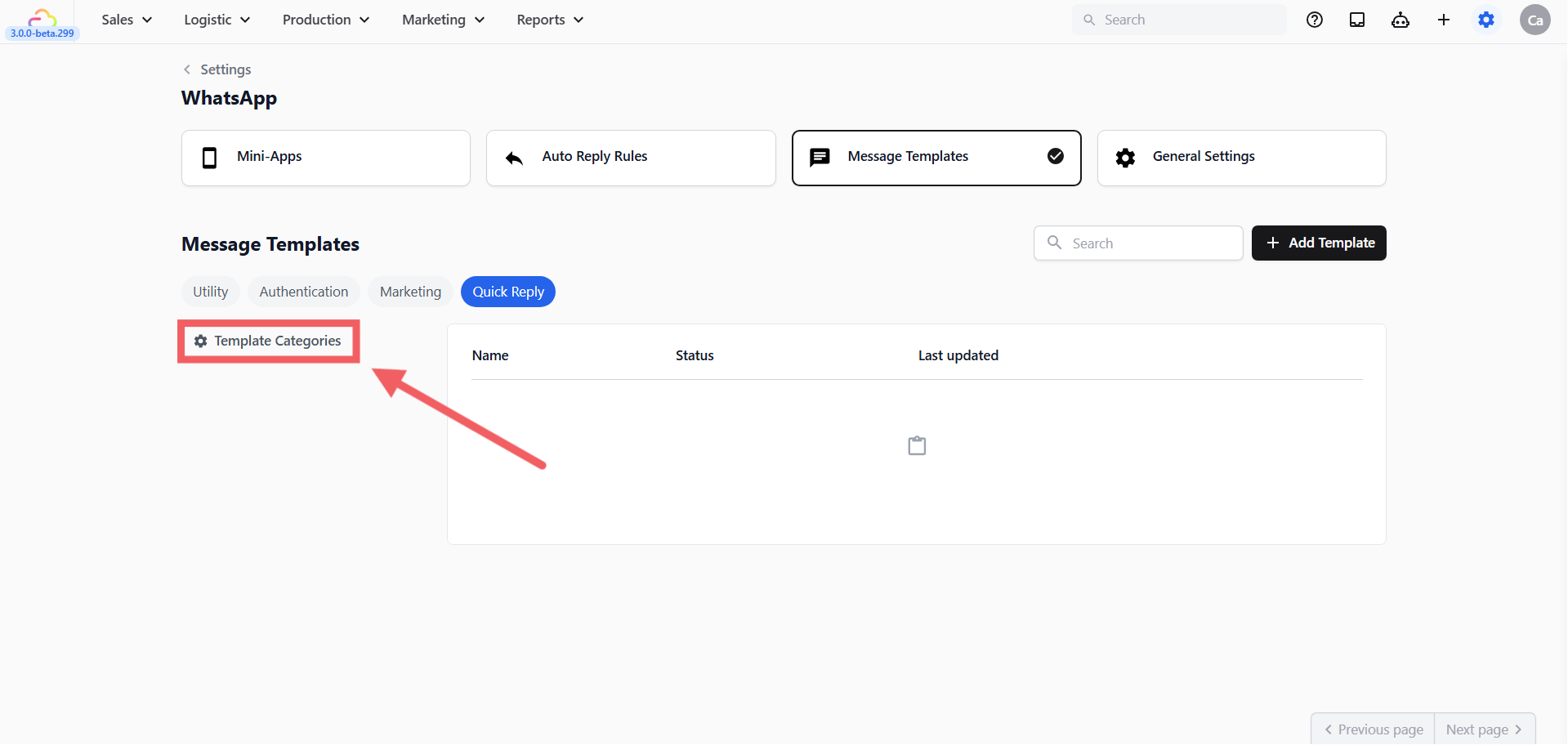 Organize with Template Categories.