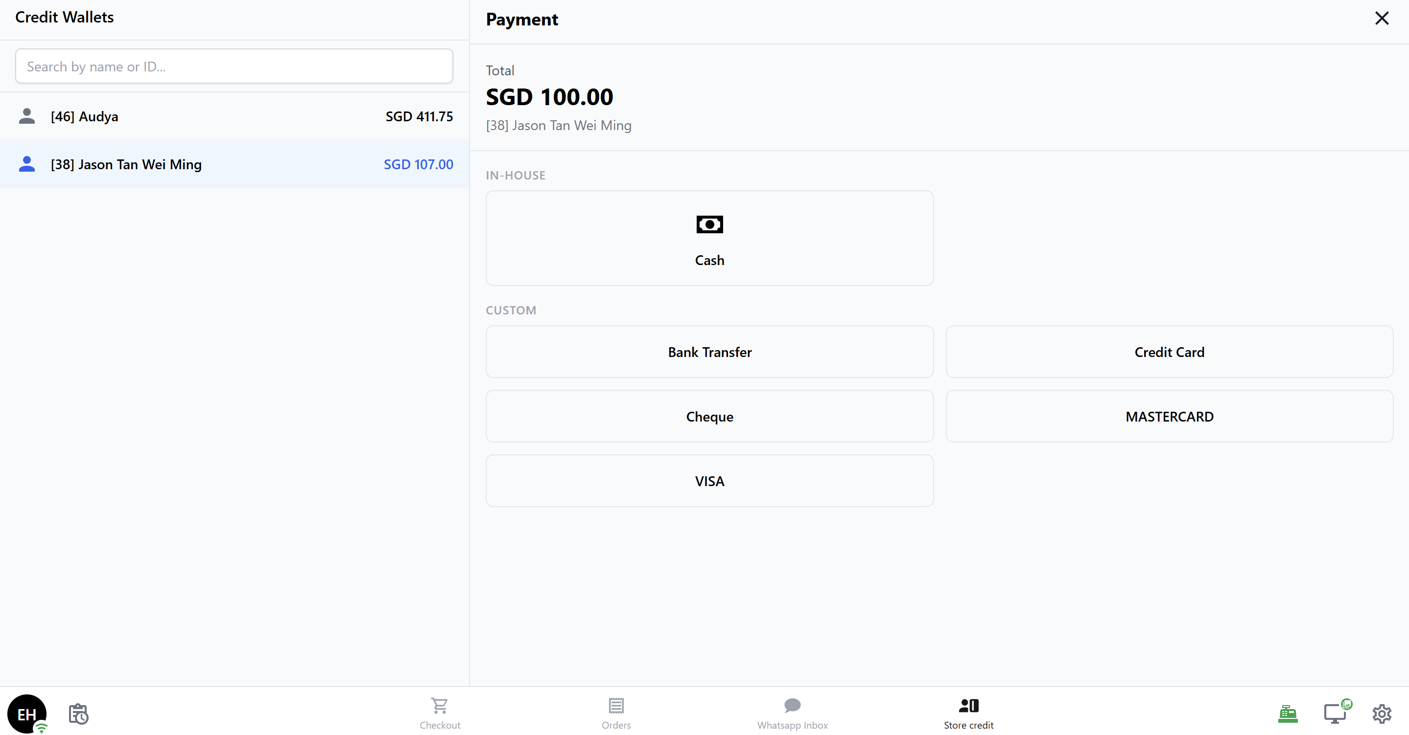 Confirm the payment.