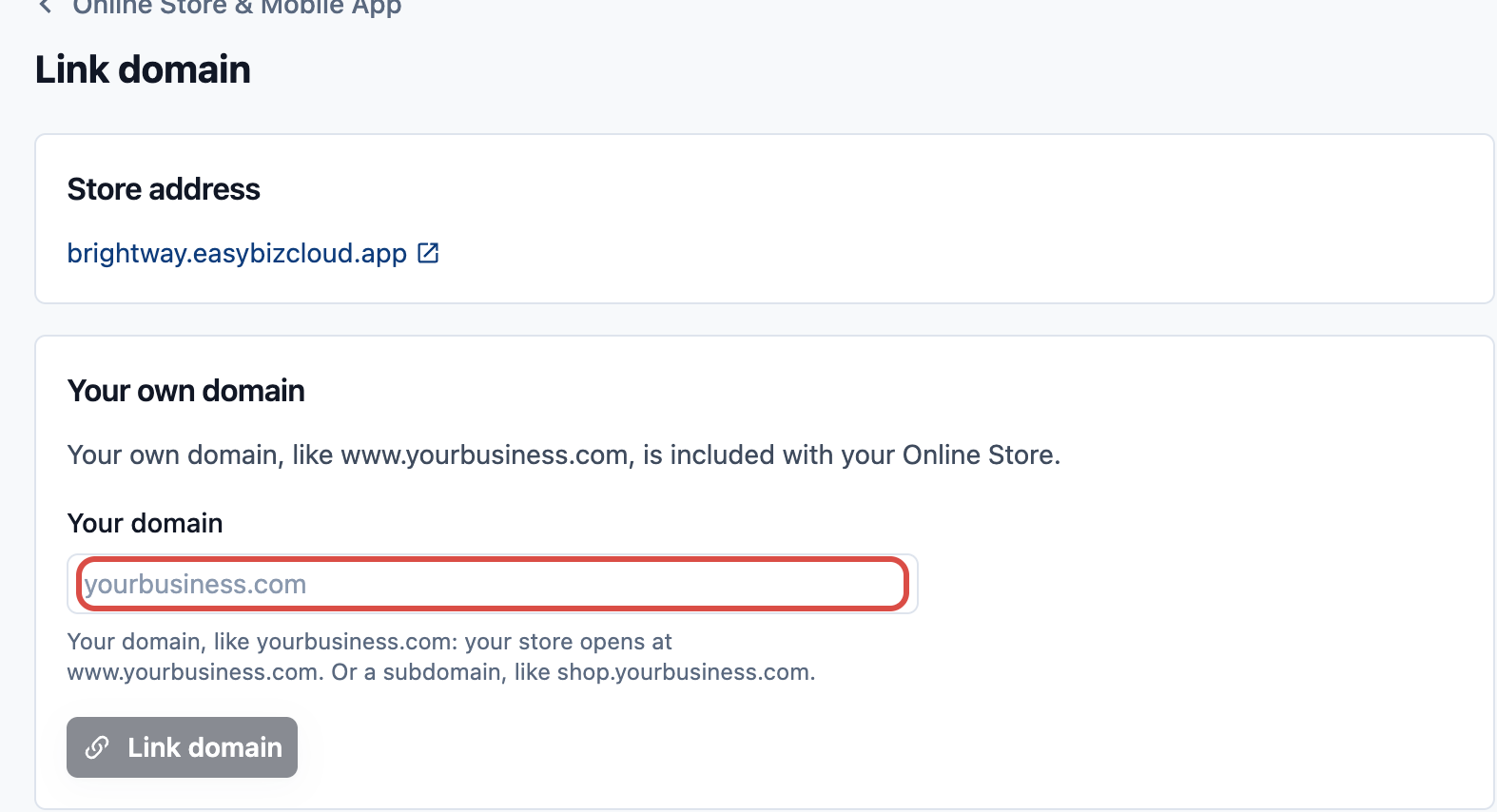 The domain page for www.brightwaylaundry.sg with the DNS record to add and the Check now button
