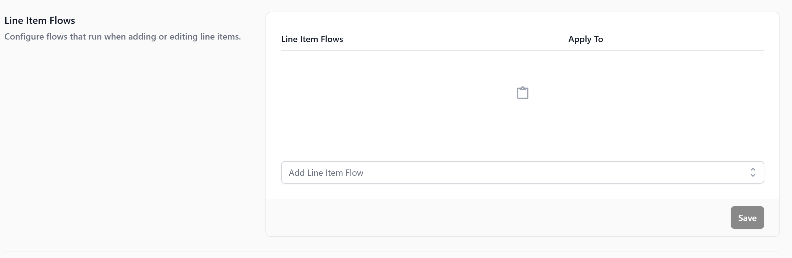 A Line Item Flow is a short form that appears the moment staff add a specific item. Staff enter the measurement and the number of physical items, and the system calculates the price and generates the right number of labels automatically.