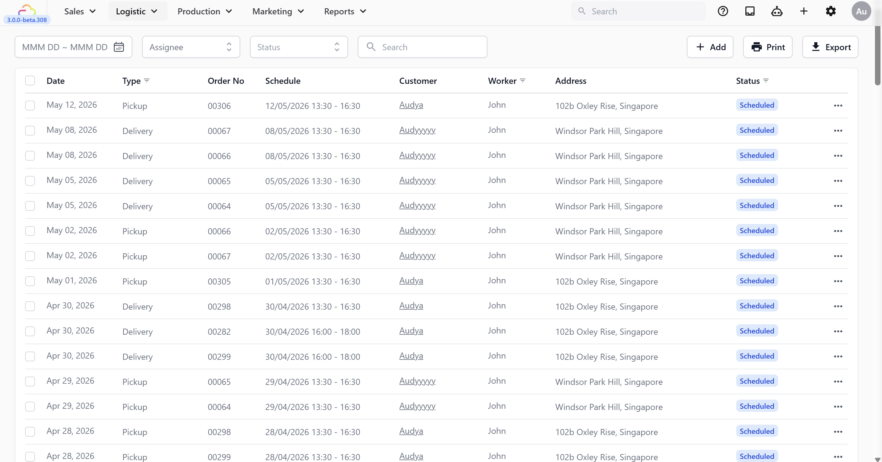 What each column shows