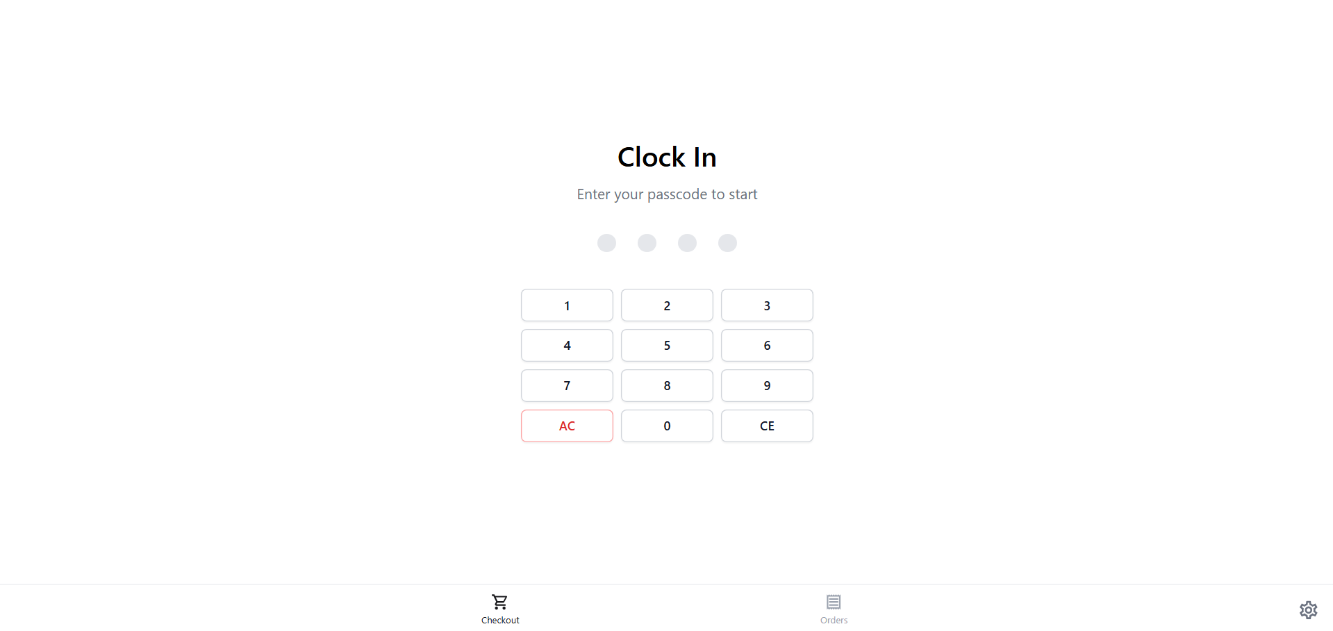 Lets your staff clock in and out for their shifts. By default it's optional — change Clock-in Mode to Required if you want staff to clock in before they can access the POS.