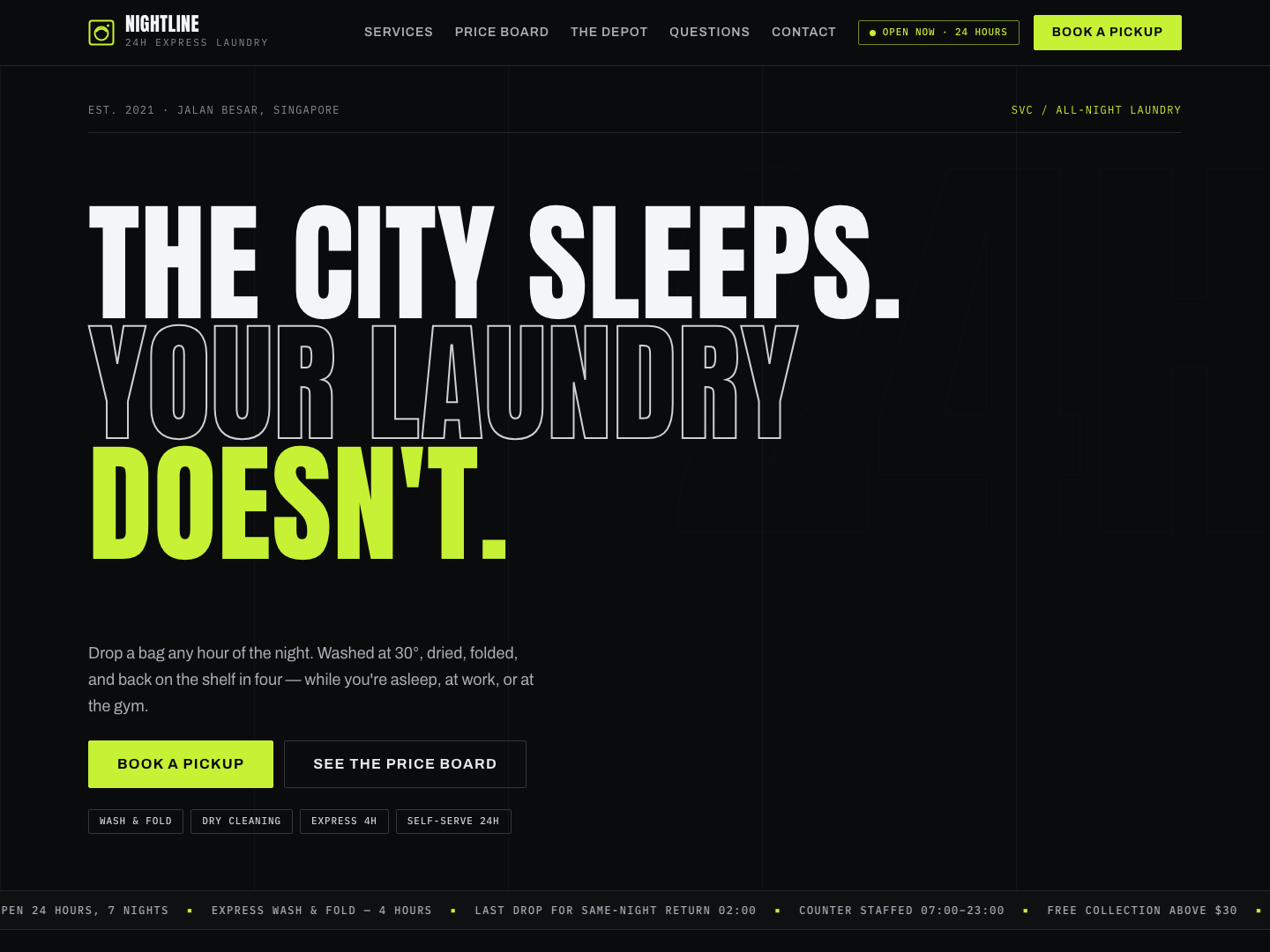 Midnight Express template preview